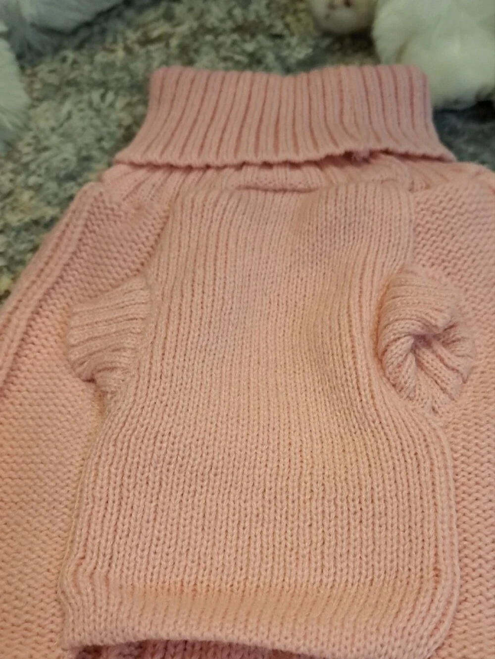 NWT DOG Pink Cable-Knit Sweater and Plaid Skirt Set - Pink and Grey